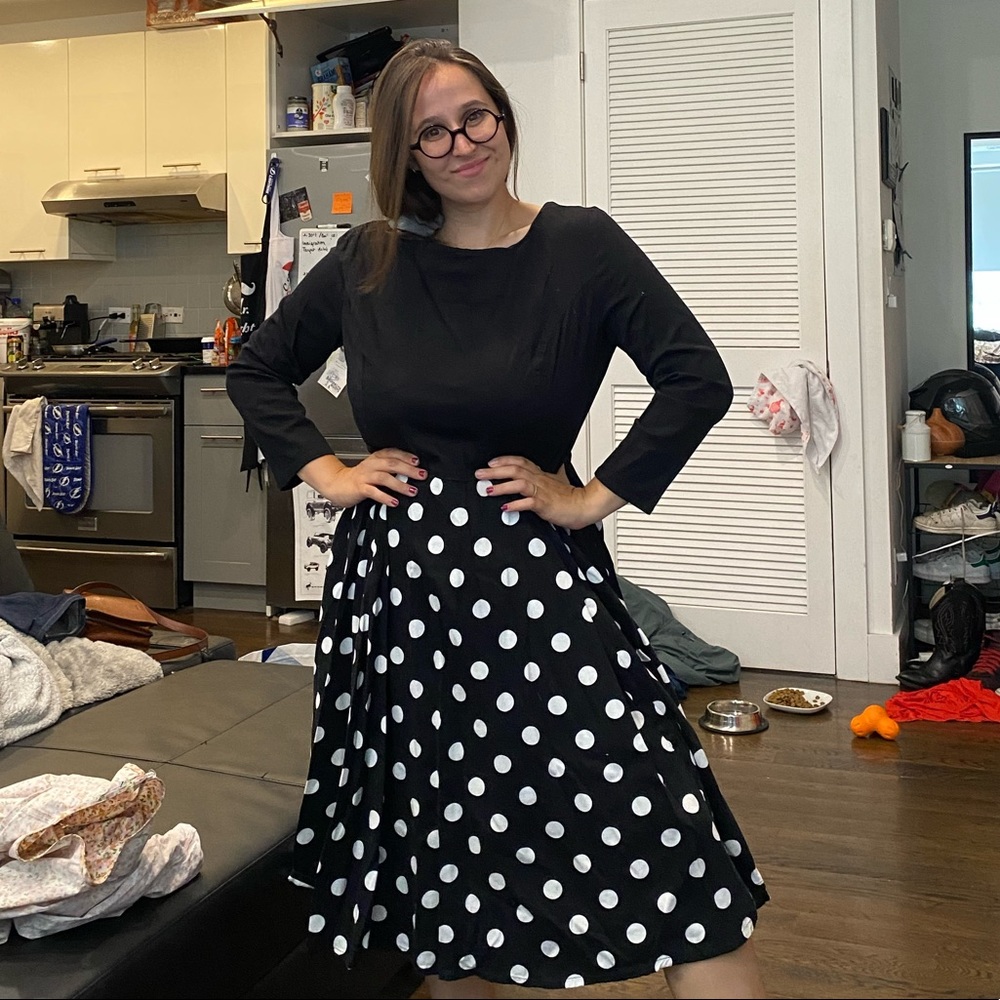 Fifty’s inspired polka dress